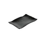 BNOV - BLACK MELAMINE RECTANGULAR PLATTER 27.3 x 18.7 x 2.2 CM