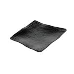 BNOV - BLACK MELAMINE SQUARE PLATTER 30.3 x 4 CM