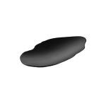 BNOV - BLACK MELAMINE IRREGULAR OVAL PLATTER 55.8 x 30.8 x 5.6 CM