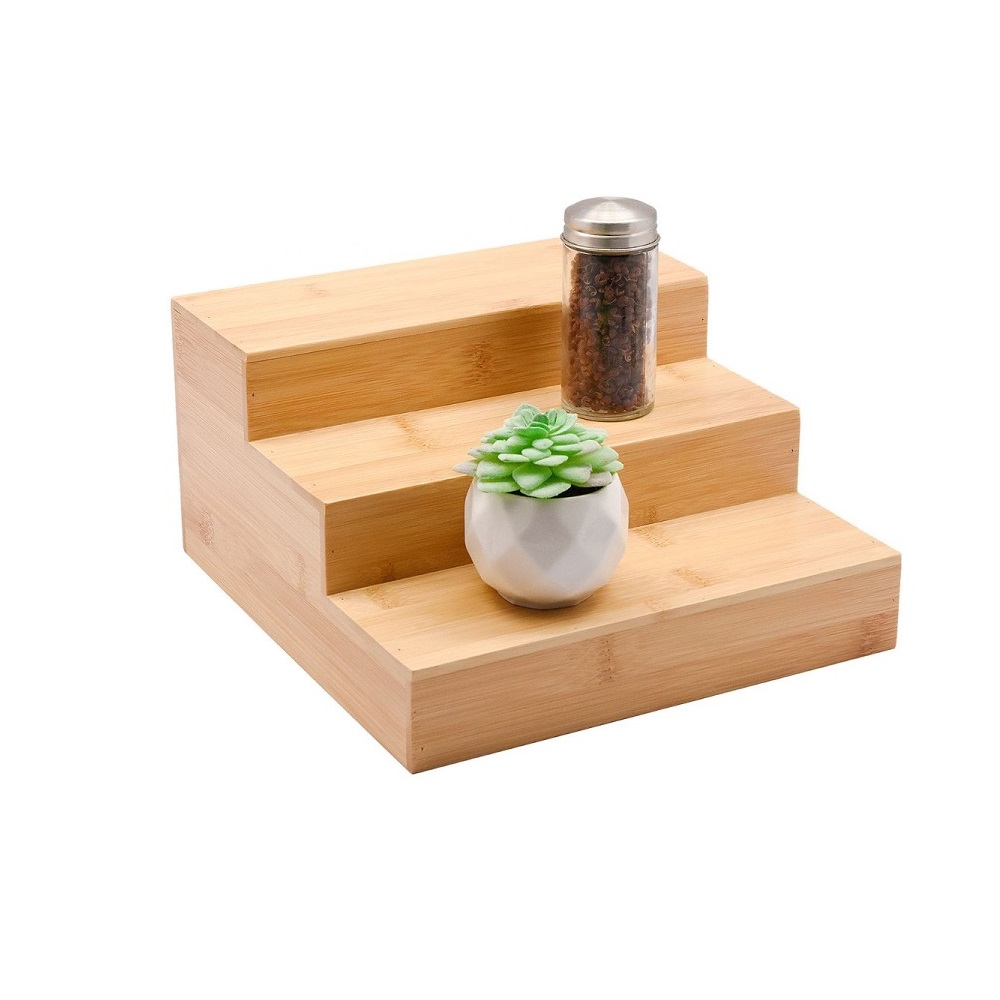 1272067.jpg XM - BAMBOO 3 STEP LADDER 24 x 25 x 13 CM - Image 1