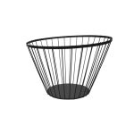 HIT - FRUIT BASKET BLACK METAL 28 x 18 CM