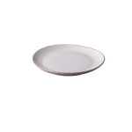 STYLE - NATURA STONE WHITE PORCELAIN DESSERT PLATE 22 CM