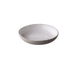 STYLE - NATURA STONE WHITE PORCELAIN DEEP PLATE 23 CM