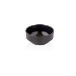 XM - BLACK MELAMINE CEREAL BOWL STACKABLE 12 CM No.9162