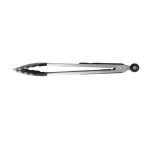 NOV - INOX TONG WITH SILICONE END BLACK 34 CM