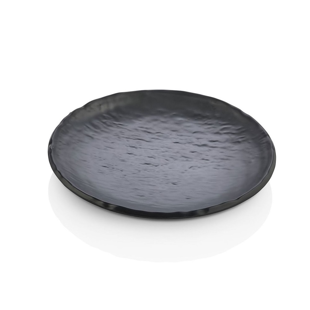 0747131.jpg XM - MATT BLACK MELAMINE PLATE 29 CM No.7131 - Image 1