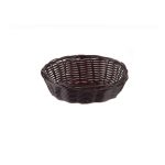 TC - OVAL HANDWOVEN BASKET 18 x 12.5 x 5 CM BROWN