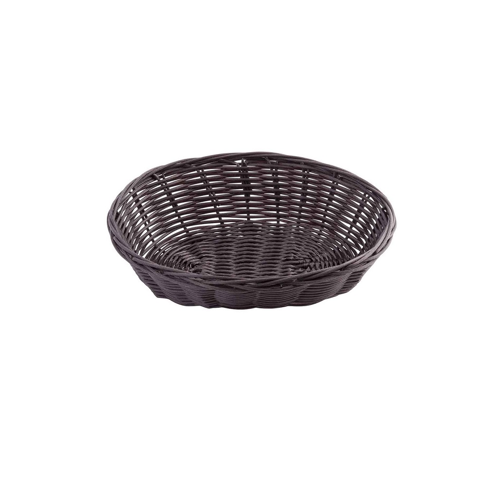 1474.jpg TC - OVAL HANDWOVEN BASKET 22.5 x 15 x 5 CM BROWN - Image 1