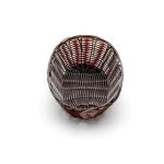 TC - OVAL HANDWOVEN BASKET 22.5 x 15 x 5 CM BROWN - Image 3