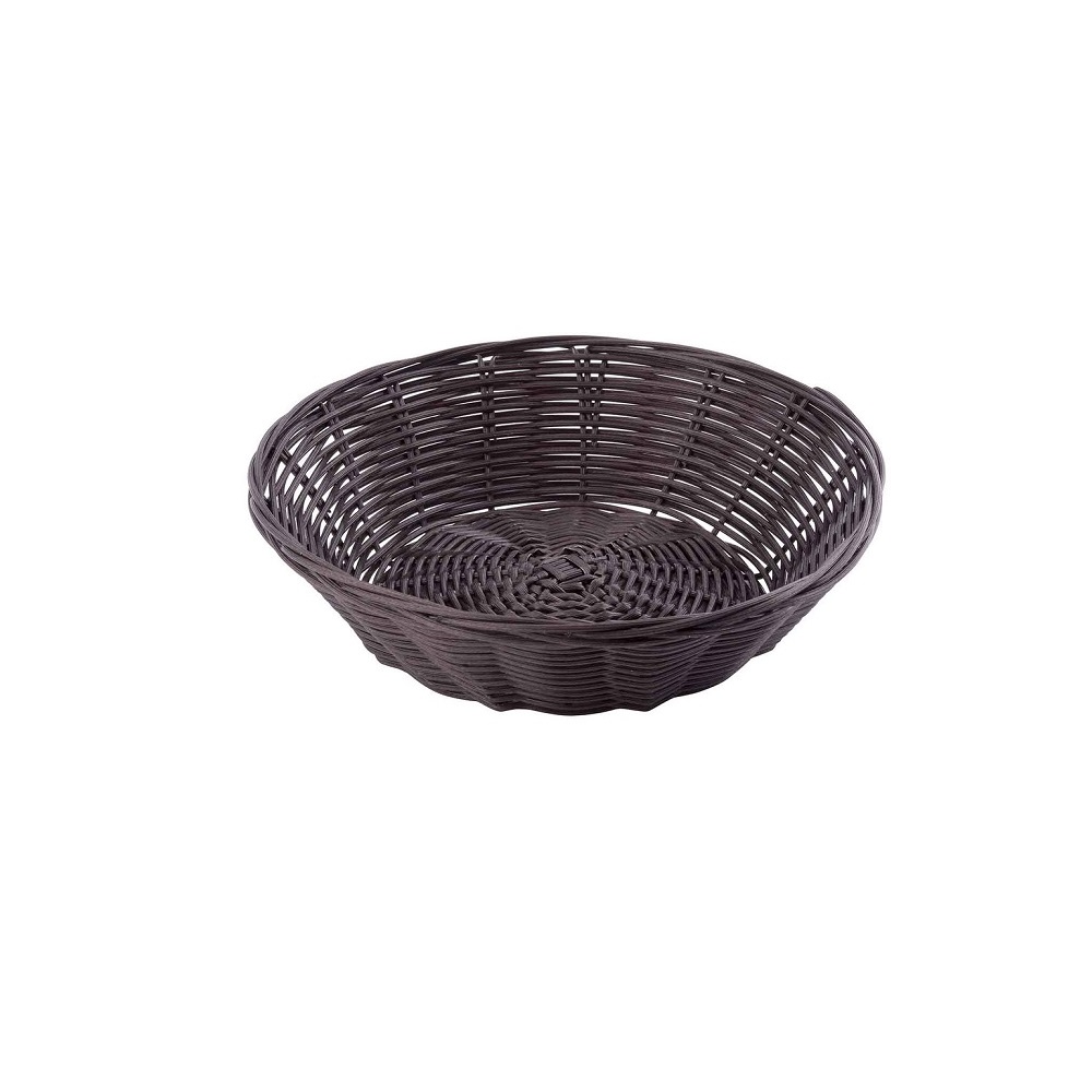 1475.jpg TC - ROUND HANDWOVEN BASKET 21 x 21 x 5 CM BROWN - Image 1