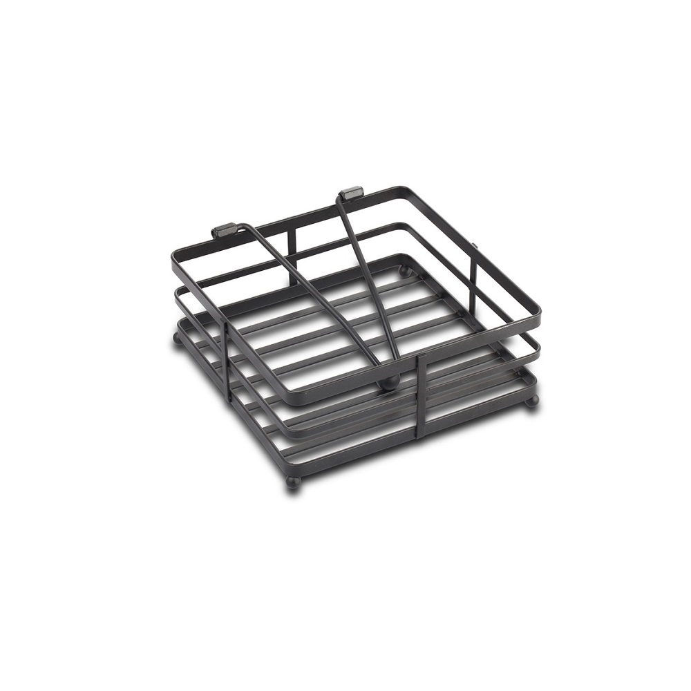 5205746004144.jpg NAVA - MISTY NAPKIN HOLDER BLACK 18 x 18 CM - Image 1