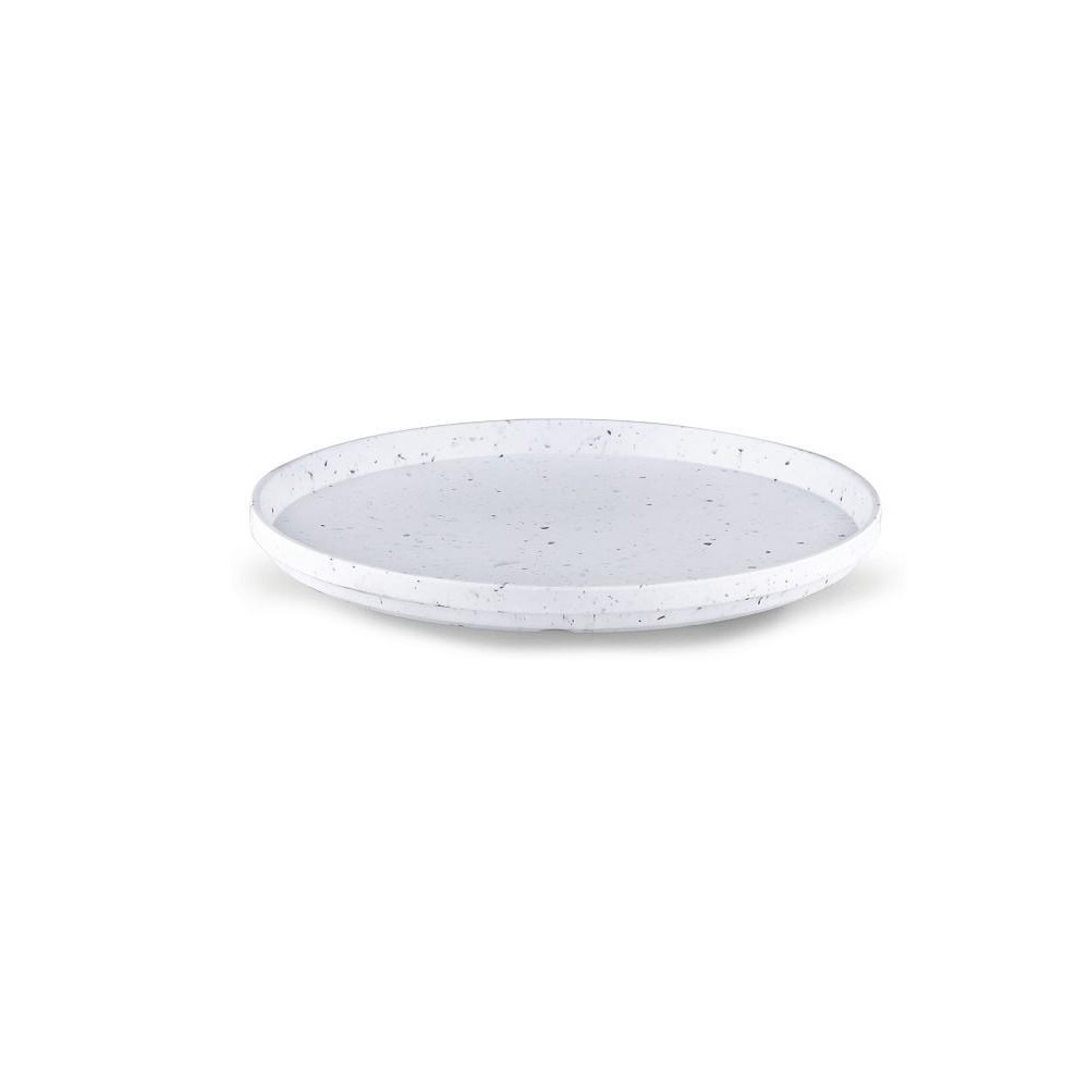 MLF2312K36-6.jpg ESPIEL - GRAVITY WHITE MELAMINE PLATE 25 CM - Image 1