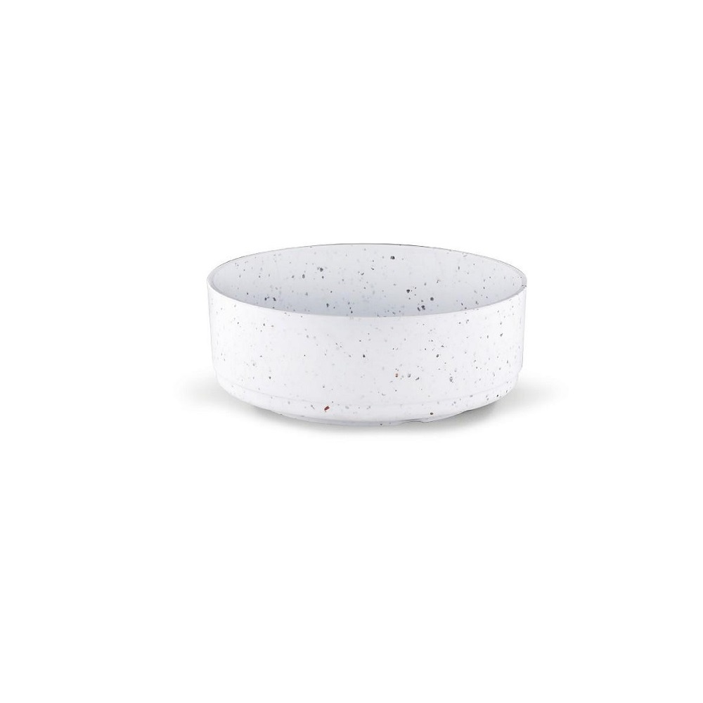MLF2330K36-3.jpg ESPIEL - GRAVITY WHITE MELAMINE BOWL 17 CM - Image 1