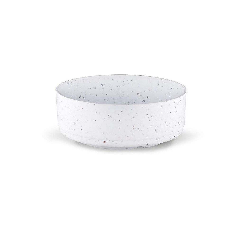 MLF2331K20-1.jpg ESPIEL - GRAVITY WHITE MELAMINE BOWL 24 CM - Image 1