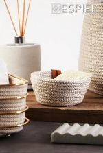 *DISCONTINUED - ESPIEL - ROPE BREAD BASKET BEIGE ROUND 13 x 6 CM - Image 2