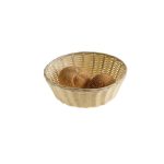 LEONE - NATURAL RATTAN ROUND BREAD BASKET 20 x 6 CM