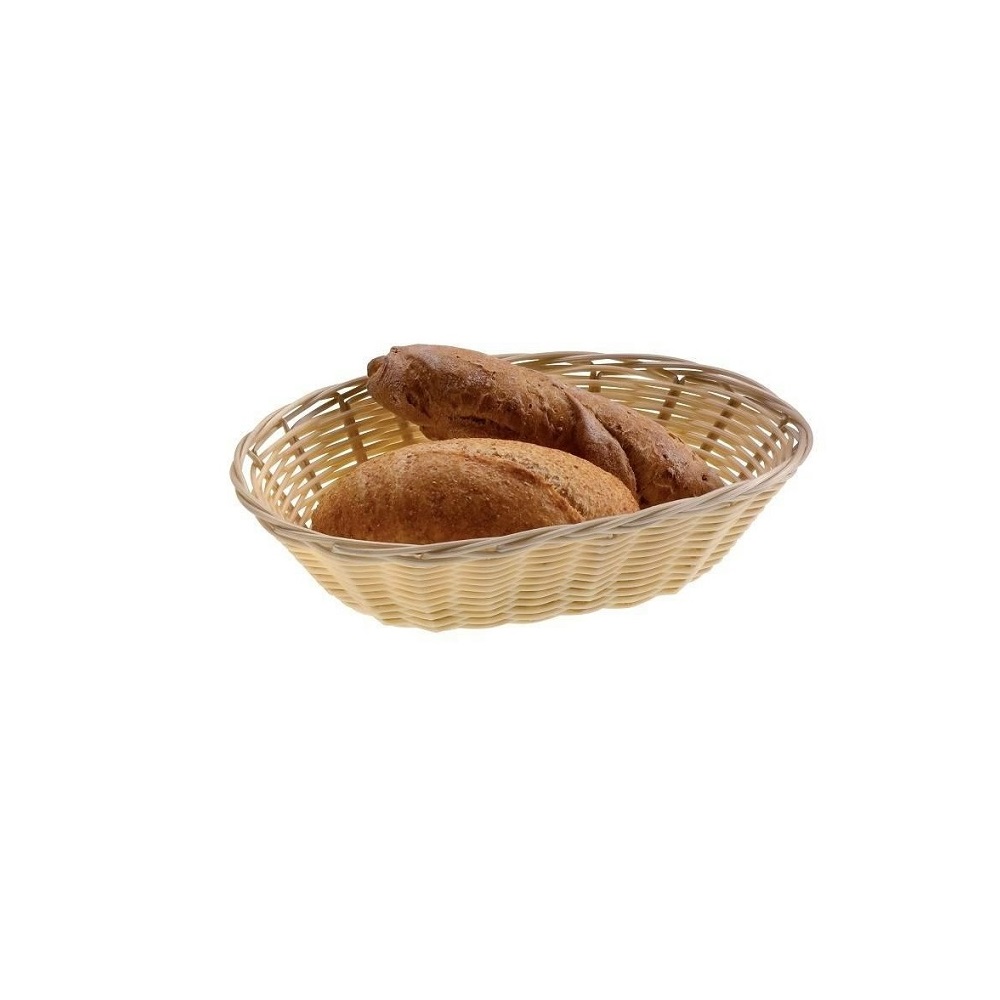 T0505.jpg LEONE - NATURAL RATTAN OVAL BREAD BASKET 23 x 15 x 6 CM - Image 1