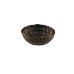LEONE - CACAO VOGUE RATTAN ROUND BREAD BASKET 20 x 6.5 CM