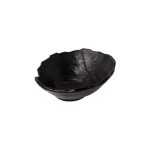 BNOV - ASYMMETRICAL WAVY MELAMINE BOWL BLACK 23 x 22.5 CM