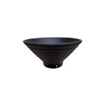 BNOV - CONICAL MELAMAMINE BOWL BLACK 21.5 x 11 CM