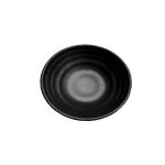 BNOV - ROUND MELAMINE BOWL BLACK 22 x 8 CM