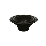 BNOV - DEEP MELAMINE BOWL TRUMPET SHAPE BLACK 28 x 12 CM / 2 L