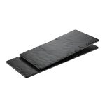 BNOV - RECTANGULAR MELAMINE PLATTER BLACK 50 x 24.8 x 1.7 CM