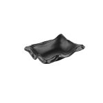 BNOV - RECTANGULAR IRREGULAR DEEP MELAMINE PLATTER BLACK 20 x 16 x 5 CM