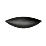 BNOV - LEAF MELAMINE PLATTER BLACK 35 x 13 x 4 CM