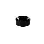 NOV - MELAMINE WINDPROOF ASHTRAY BLACK 10.5 x 4.5 CM