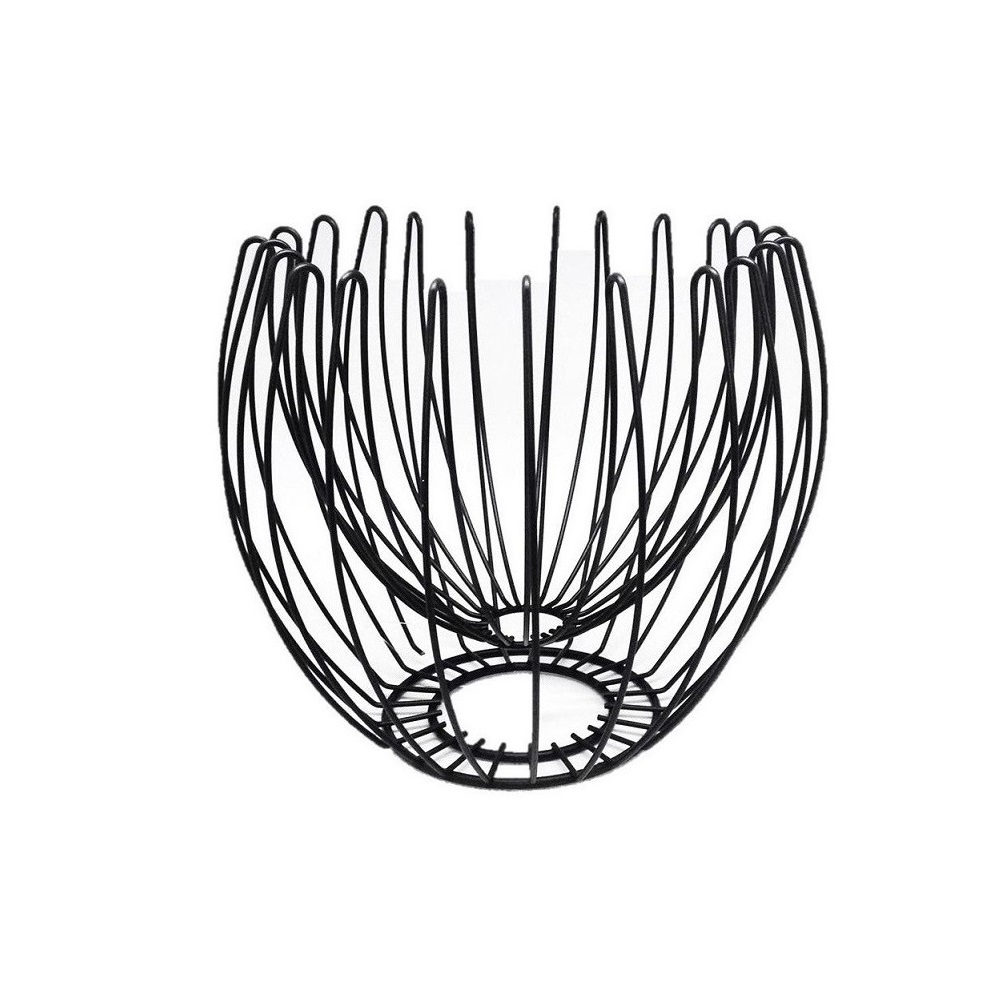 MTT310.jpg ESPIEL - BLACK METAL FRUIT BASKET 28.5 x 28.5 x 25 CM - Image 1