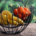 ESPIEL - BLACK METAL FRUIT BASKET 28.5 x 28.5 x 25 CM - Image 2