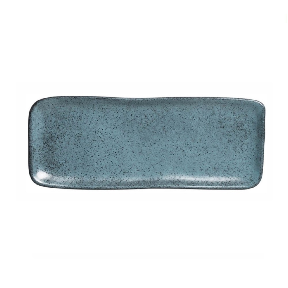 0744407.jpg PORTO BRASIL - PETROLEUM ORGANIC RECTANGULAR PLATTER 33 x 13 CM - Image 1