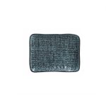 PORTO BRASIL - PETROLEUM ORGANIC RECTANGULAR PLATTER 14 x 18 CM