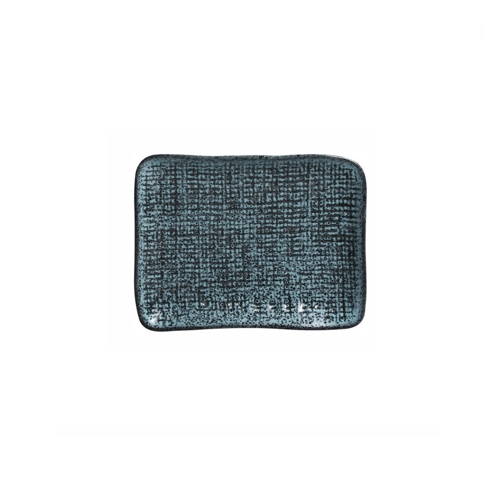 0744449.jpg PORTO BRASIL - PETROLEUM ORGANIC RECTANGULAR PLATTER 14 x 18 CM - Image 1