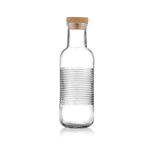 XM - GLASS BOTTLE WITH CORK CAP 1 L