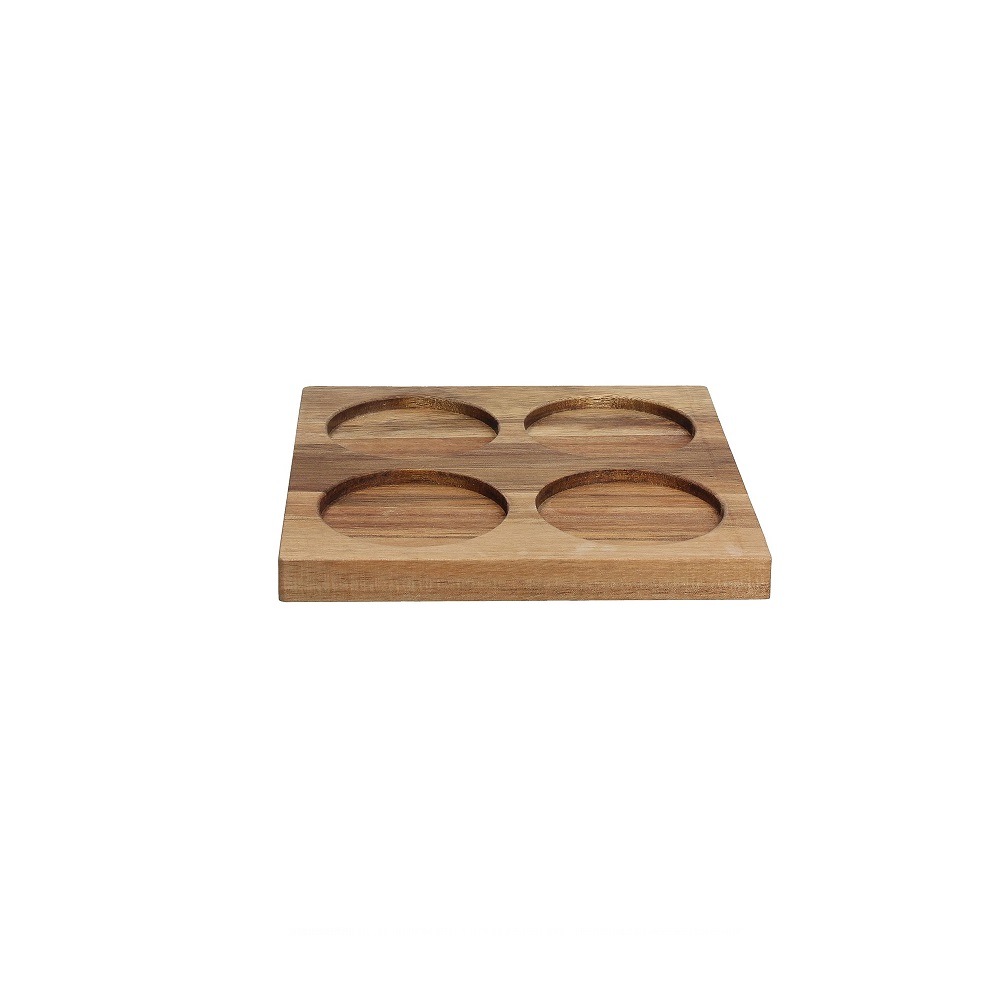 8056444027822.jpg TOGNANA - LIVING TEX MEX ACACIA WOOD TRAY 4 SECTORS 16 x 16 CM R5860P30154 - Image 1