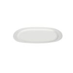 MELAWARE - MELAMINE ROUNDED PLATTER WHITE 23.5 x 17 CM No.192