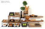 ESPIEL - MANGO 2 TIER BUFFET STAND 58 x 32 CM H:44 CM - Image 2