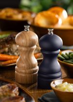 UTOPIA - SET OF ENGRAVED SALT/PEPPER KNOBS / SILVER - Image 2