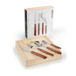 ARCOS - 16 PCS STEAK KNIFE/FORK/SPOON/TEA SPOON SET WOODEN HANDLE