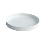 MAK - MELAMINE SERVING NON SLIP TRAY ROUND 35 CM WHITE