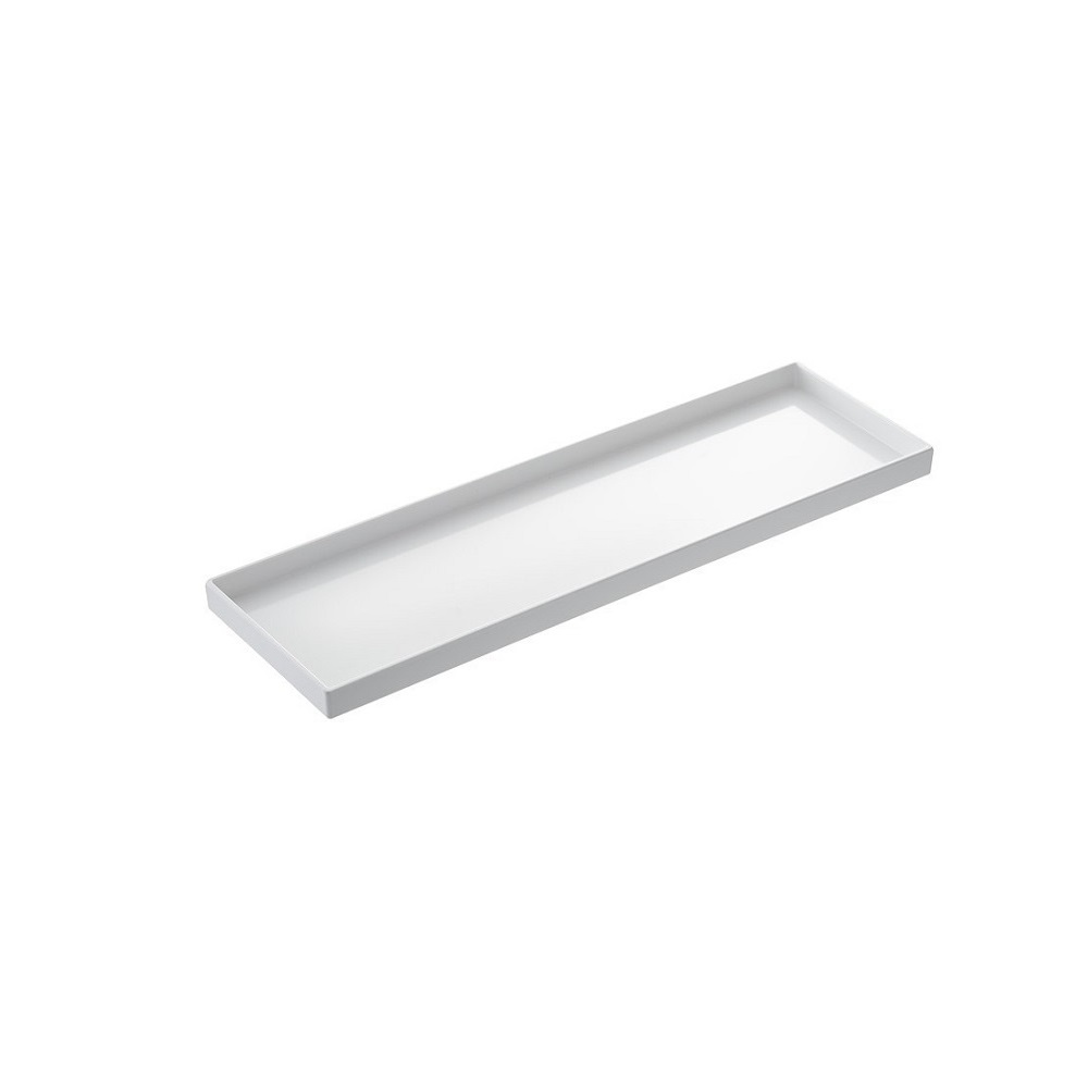 T8454.jpg LEONE - VENEZIA WHITE MELAMINE TRAY GN 2/4 53 x 16.5 x 3 CM - Image 1