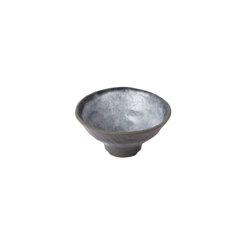 12-252.jpg BNOV - DEEP MELAMINE BOWL LIGHT GREY/DARK GREY 13.5 x 6 CM - Image 1