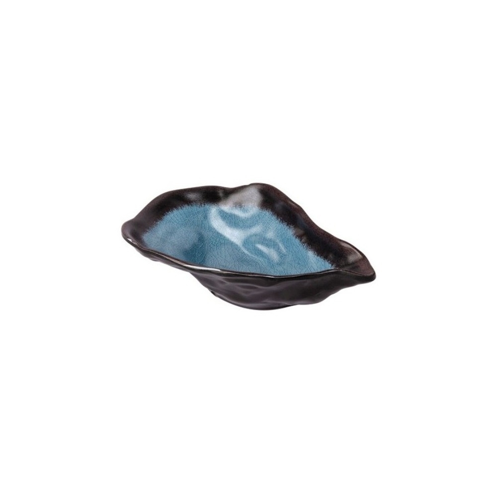 12-259.jpg BNOV - DECOR MELAMINE BOWL LIGHT BLUE/BLACK 19 x 10 x 4.5 CM - Image 1