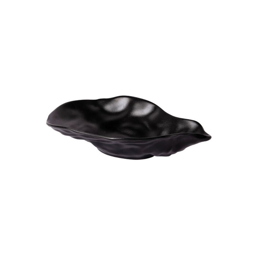 12-261.jpg BNOV - DECOR MELAMINE BOWL BLACK 24 x 13.5 x 5 CM - Image 1