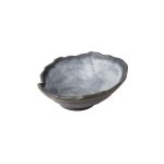 BNOV - WAVY ASYMMETRICAL MELAMINE BOWL LIGHT GREY/DARK GREY 23.2 x 22.6 x 9.3 CM / 680 ML