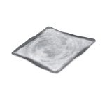 BNOV - SQUARE MELAMINE PLATTER LIGHT GREY/DARK GREY 30.3 x 3.9 CM