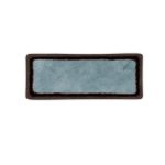 BNOV - RECTANGULAR MELAMINE PLATTER LIGHT BLUE/BLACK 28.6 x 11.2 x 1.7 CM