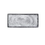 BNOV - RECTANGULAR MELAMINE PLATTER LIGHT GREY/DARK GREY 28.6 x 11.2 x 1.7 CM